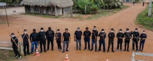 Agentes realizando monitoramento territorial