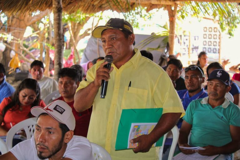 Espaço de fala das lideranças indígenas presente (Foto: Ascom/CIR)