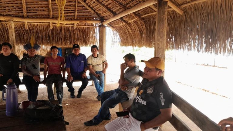 Reunião com os Coord. Regionais em visita a T.I Arapuá