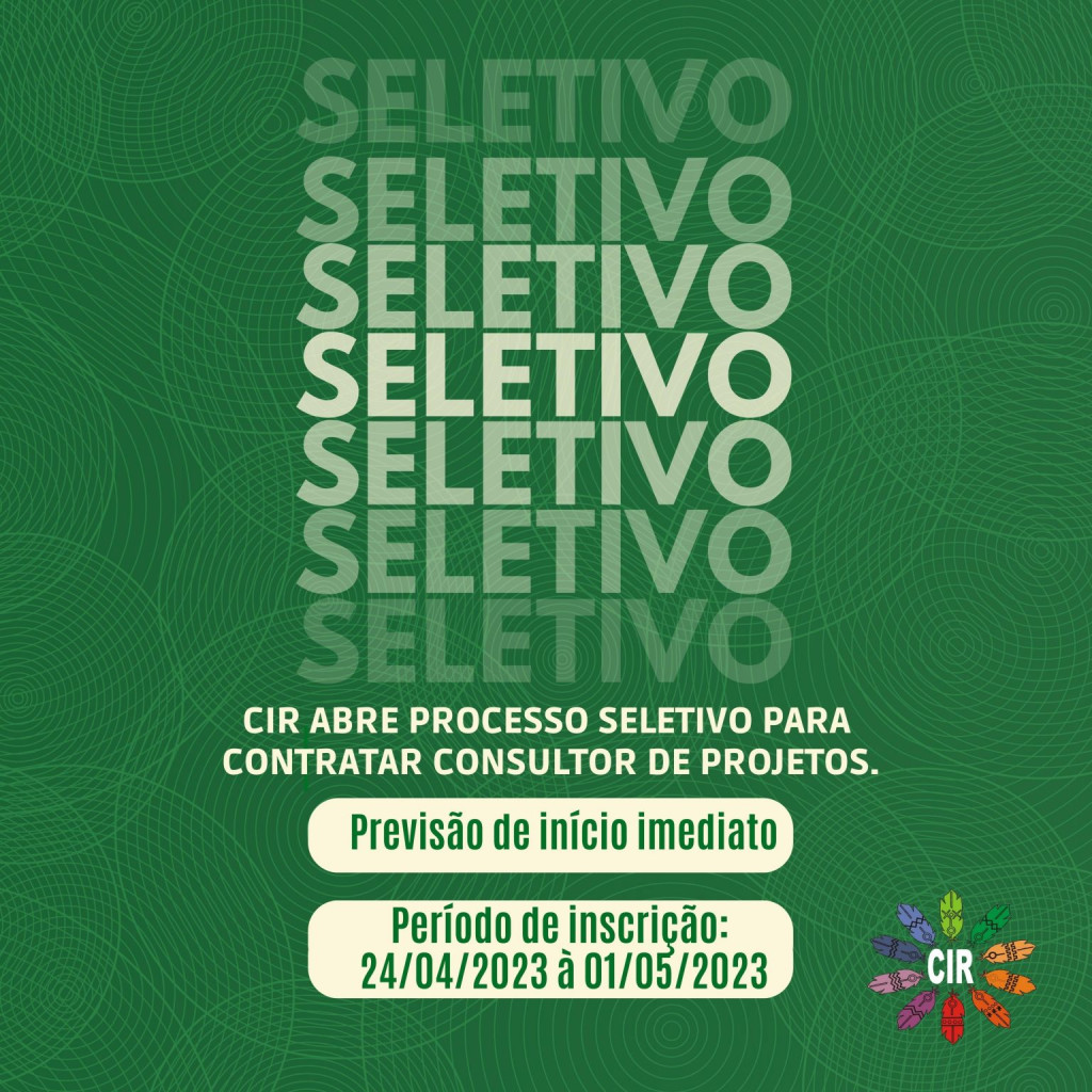 Processo seletivo para contratação de 01 (um) profissional na modalidade pessoa jurídica para o cargo de Assessor(a) de Projetos