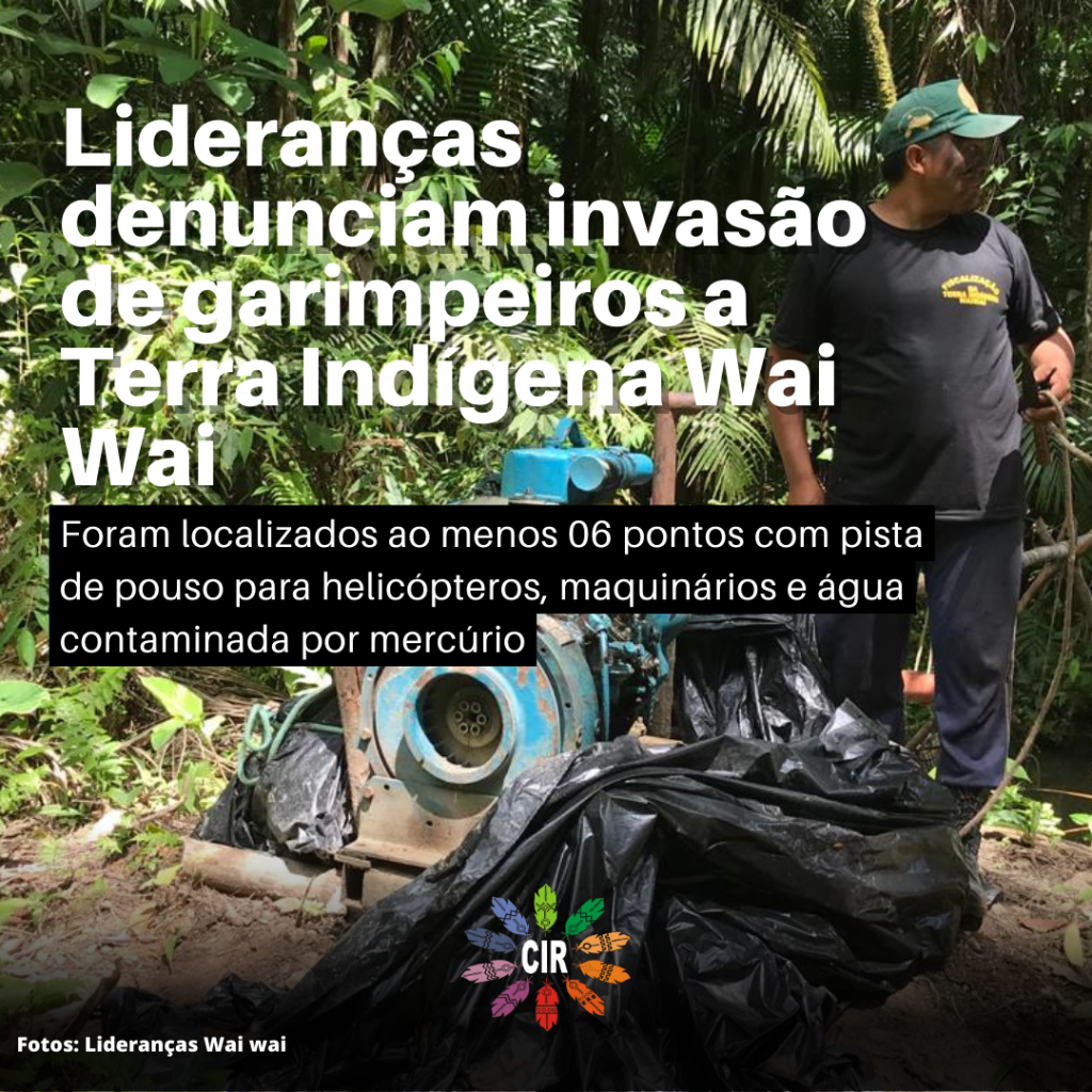 Indigenous leaders denounce the invasion of illegal miners into the Wai Wai Indigenous Territory. At least six locations have been found with helicopter landing strips, machinery, and water contamination.