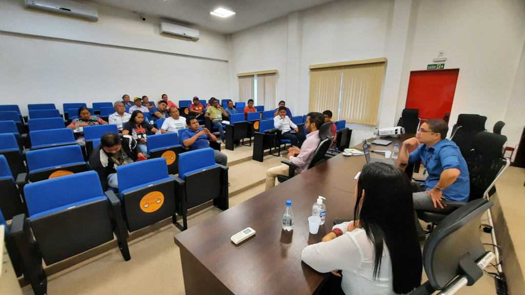 Lideranças indígenas da  RSS e São Marcos participam de audiência no MPF para tratar sobre o valor da indenização que os povos Indígenas sofreram por racismo e preconceito