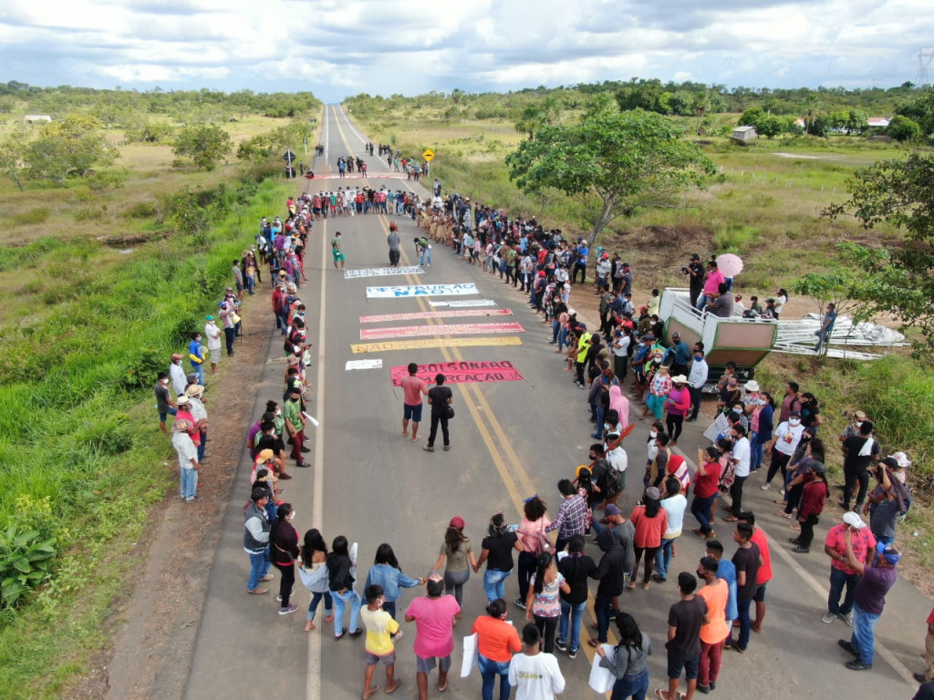 ‘Não ao marco temporal!’: lideranças seguem mobilizadas em Roraima pelo direito à terra