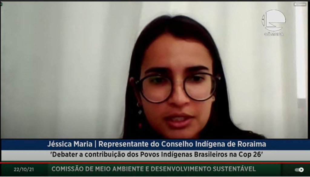 Gestora Ambiental do CIR participa de audiência pública sobre a contribuição dos povos Indígenas na COP26