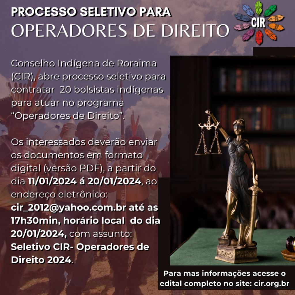 PROCESSO SELETIVO – OPERADORES DE DIREITO