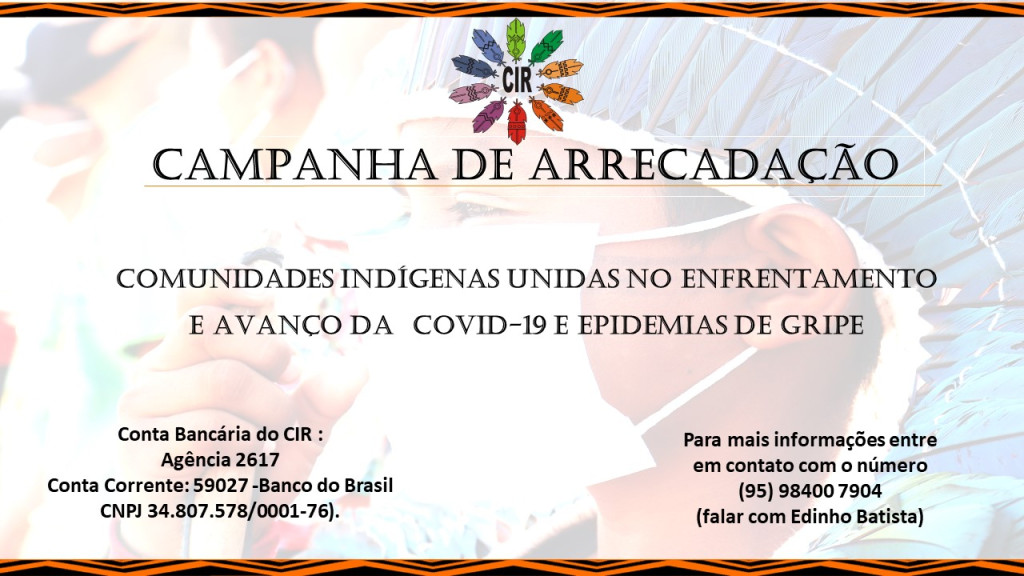 CIR arrecada doações para ajudar as comunidades a enfrentar nova onda da Covid-19 e também os surgimentos de epidemias de gripe