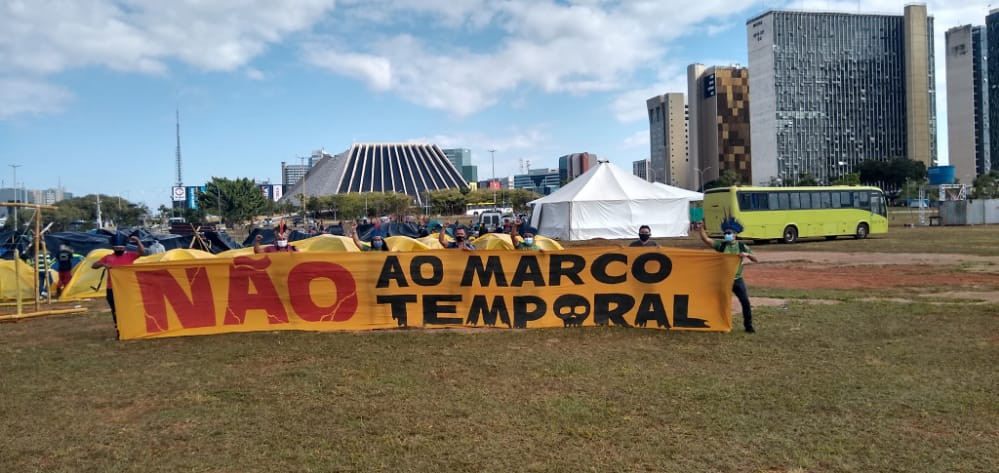 Comissão de Lideranças Indígenas de Roraima está em Brasília para participar das mobilizações contra o PL 490 e a tese do Marco Temporal