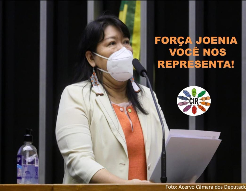 CARTA DE APOIO E AGRADECIMENTO A DEPUTADA FEDERAL JOENIA WAPICHANA