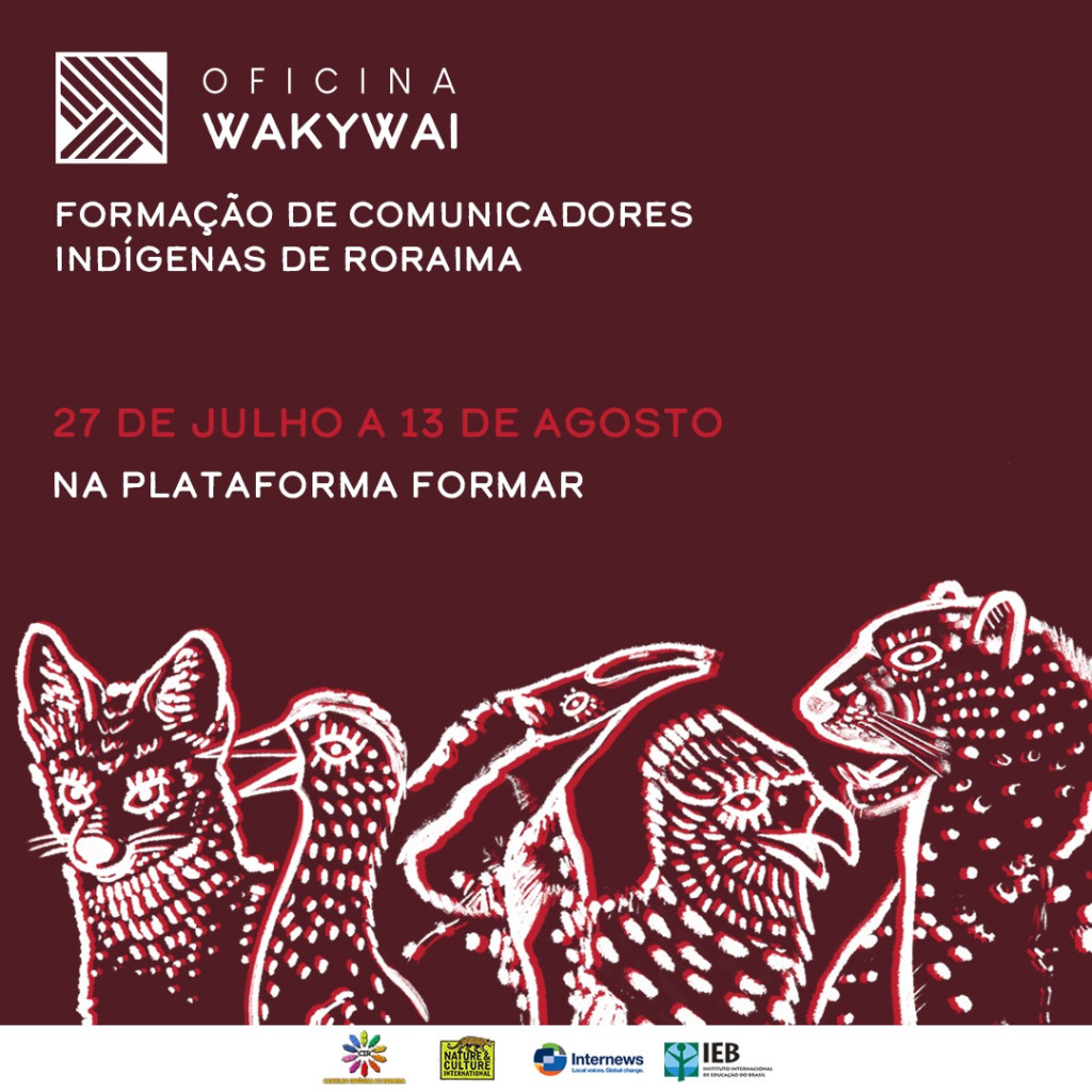 Ciclo de oficinas leva formação a jovens comunicadores indígenas de Roraima no contexto da pandemia de Covid-19