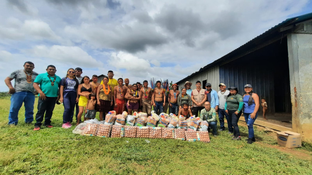 SOS Yanomami: CIR entrega três toneladas de gêneros alimentícios as regiões Surucucu e Ajarani na TI Yanomami