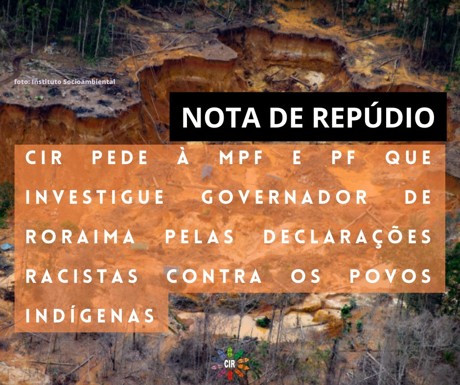 O CONSELHO INDÍGENA DE RORAIMA – CIR, organização indígena representativa de 261 comunidades…