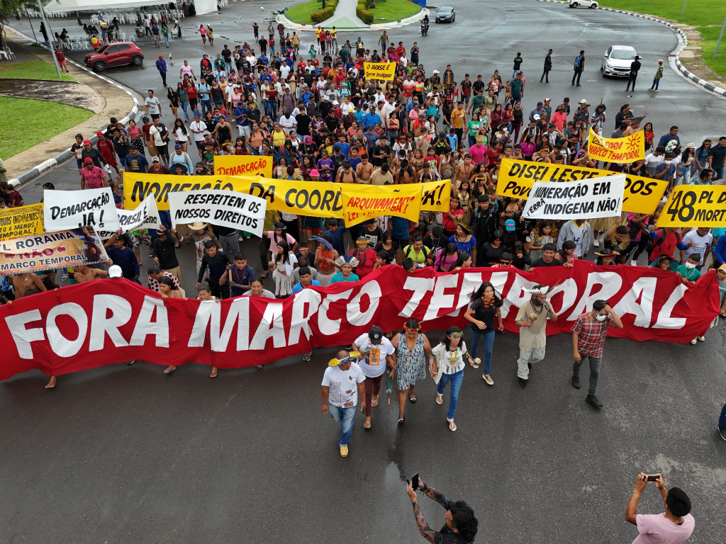 ATL/RR 2025: MOVIMENTO INDÍGENA DE RORAIMA REALIZA CAMINHADA RUMO À SECRETARIA ESTADUAL DE EDUCAÇÃO E DESPORTO (SEED) E EXIGE MELHORIAS NA EDUCAÇÃO ESCOLAR INDÍGENA