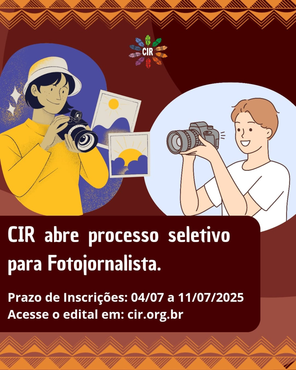 CIR ABRE PROCESSO SELETIVO PARA FOTOJORNALISTA