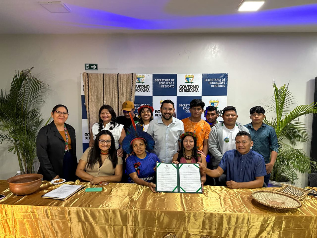 CIR ASSINA ACORDO DE COOPERAÇÃO TÉCNICA E PEDAGÓGICA COM A SECRETARIA ESTADUAL DE EDUCAÇÃO PARA FORTALECER AS ATIVIDADES DO CENTRO INDÍGENA DE FORMAÇÃO E CULTURA RAPOSA SERRA DO SOL