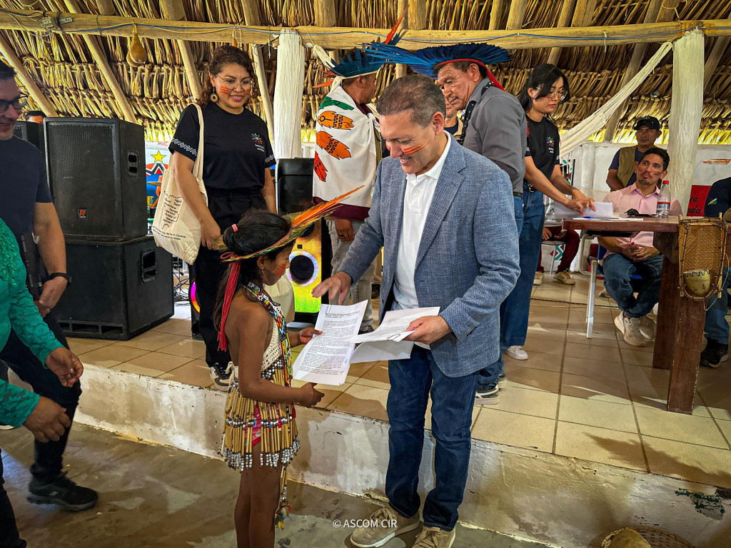 Povos indígenas de Roraima entregam carta de reivindicações ao ministro Nunes Marques, no documento consta a preocupação das lideranças sobre o  Marco Temporal, à proteção territorial, mineração e participação política