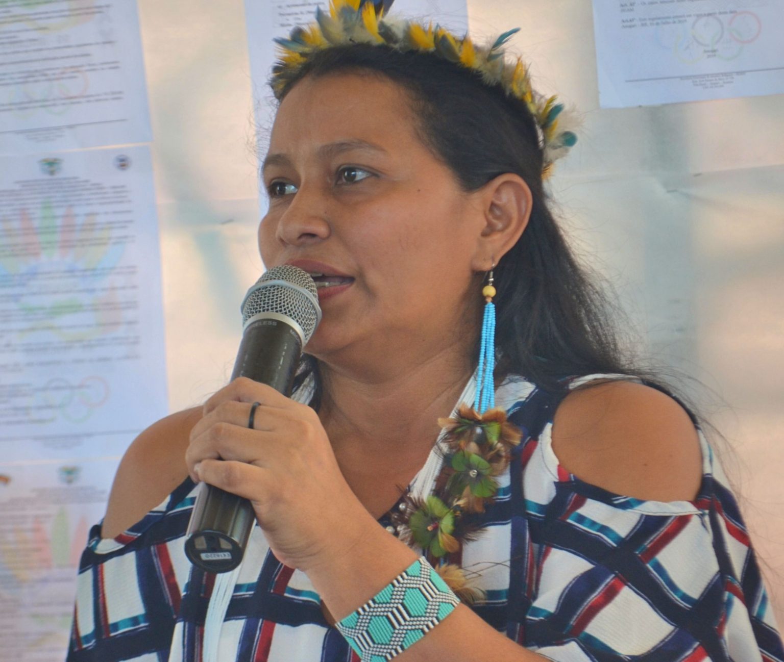 Coordenadora Geral do Movimento das mulheres indígenas Maria Betânia