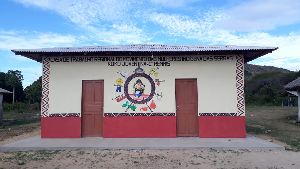 Casa de Trabalho Regional do Movimento das Mulheres Indígenas das Serras, Koko Juventina, (CTREMMIS). Foto: Arquivo da Comunidade Maturuca