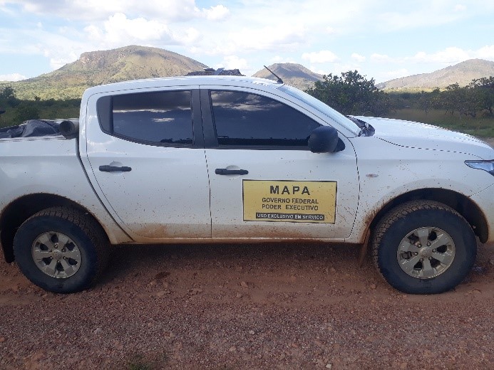 Carro Oficial do Mapa/ Foto: Lideranças da região Serras, T.I RSS.