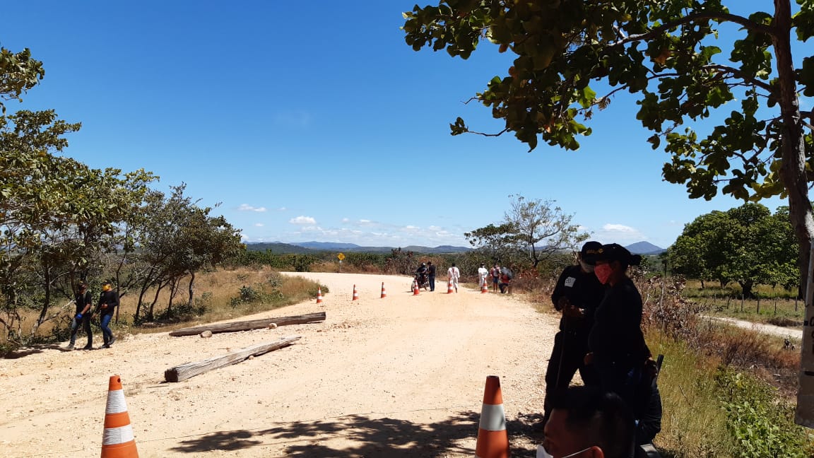 Barreira São Mateus, região Serras, município de Uiramutã. Foto: comunicador Jacir Filho.