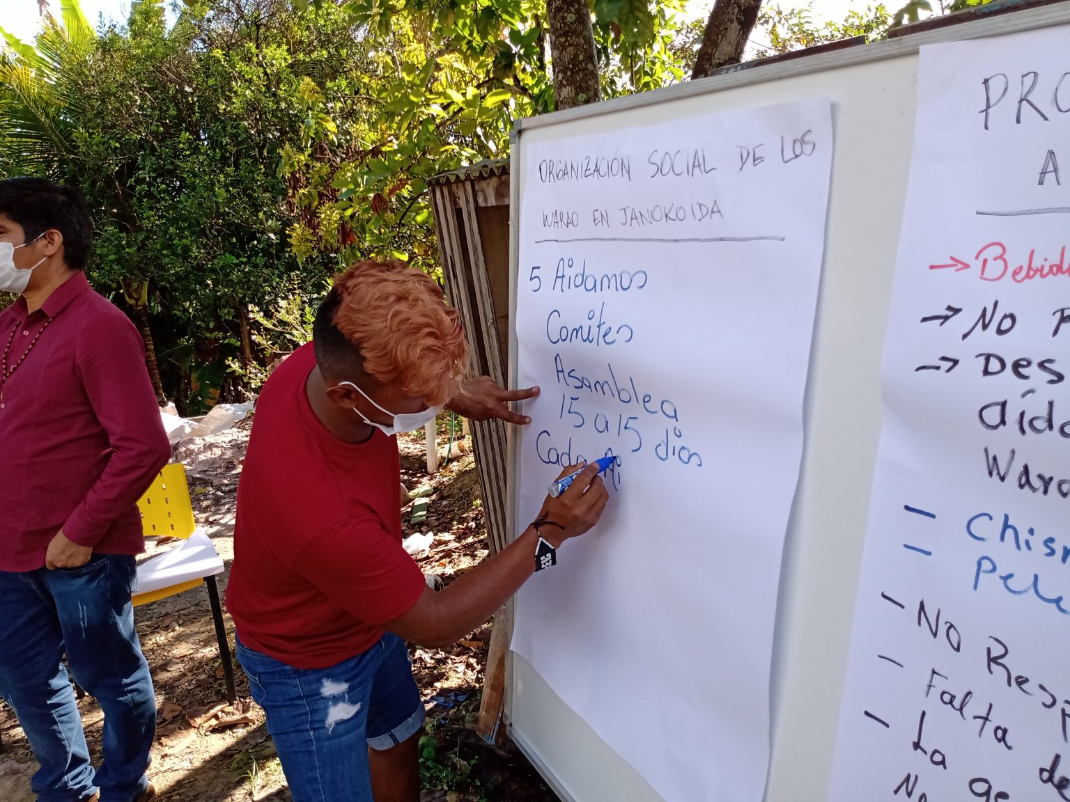 Participação de jovem Warao