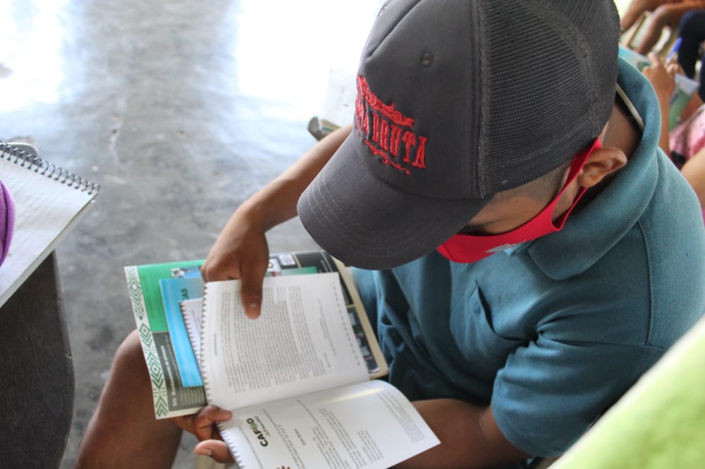 Em aula no Ajurí. Foto: Erdineisson de Souza Macuxi