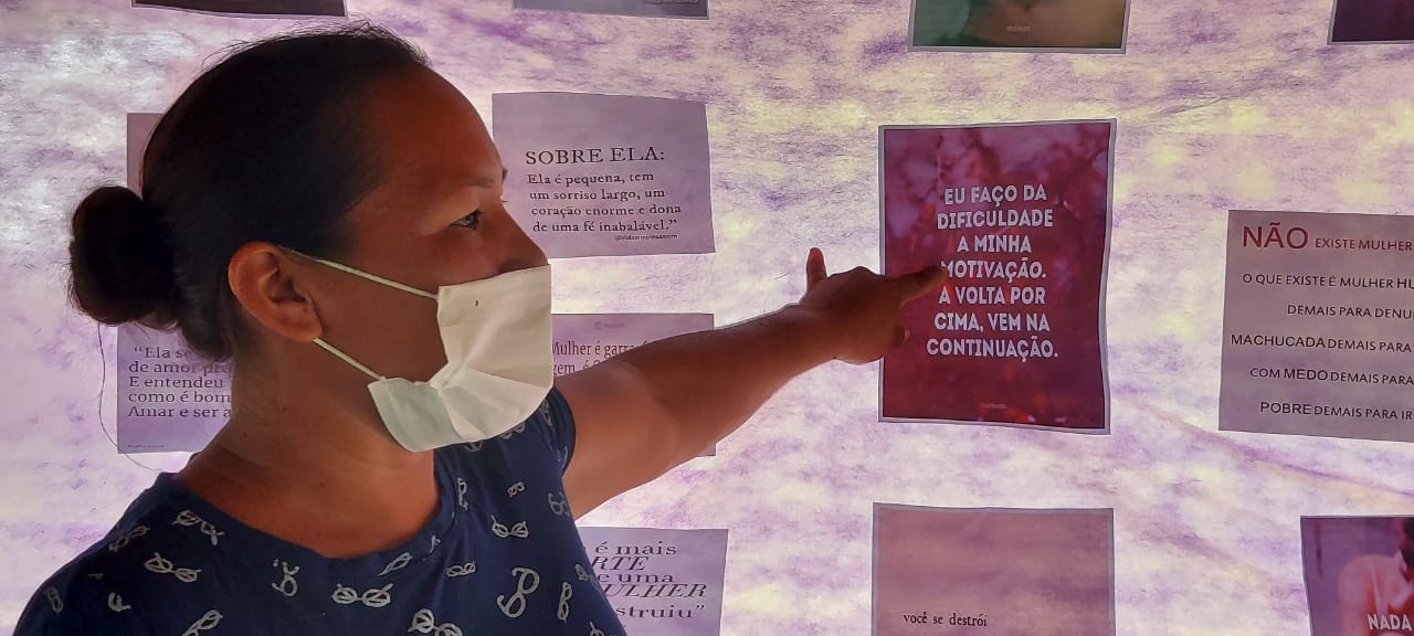 Uma das participante durante atividade